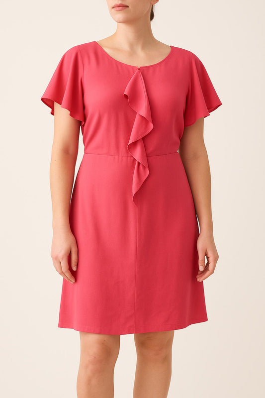 Robe Volantée Rose - Taille L/40