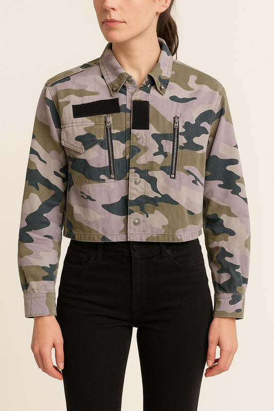 Veste Camouflage Multicolore - Taille XS/34