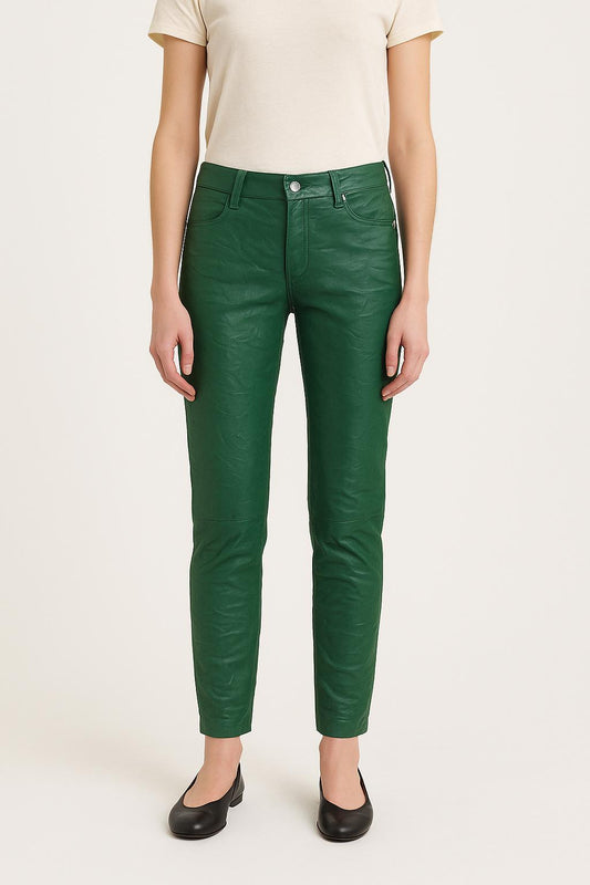 Pantalon Droit Vert - Taille XS/34