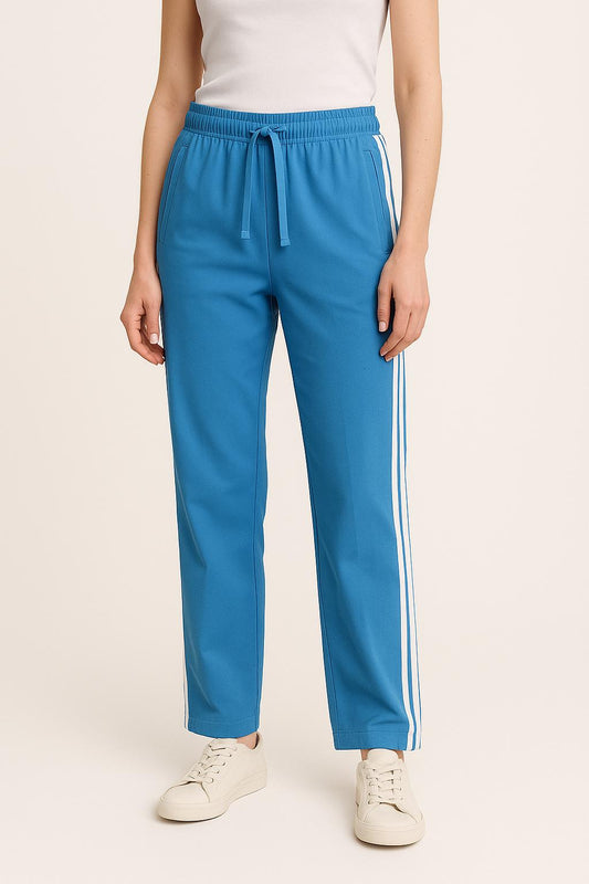 Pantalon De Sport Bleu et Blanc - Taille XS/34