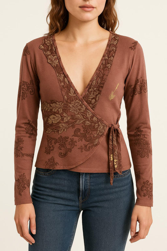 Cache-cœur Rose - Taille S/36