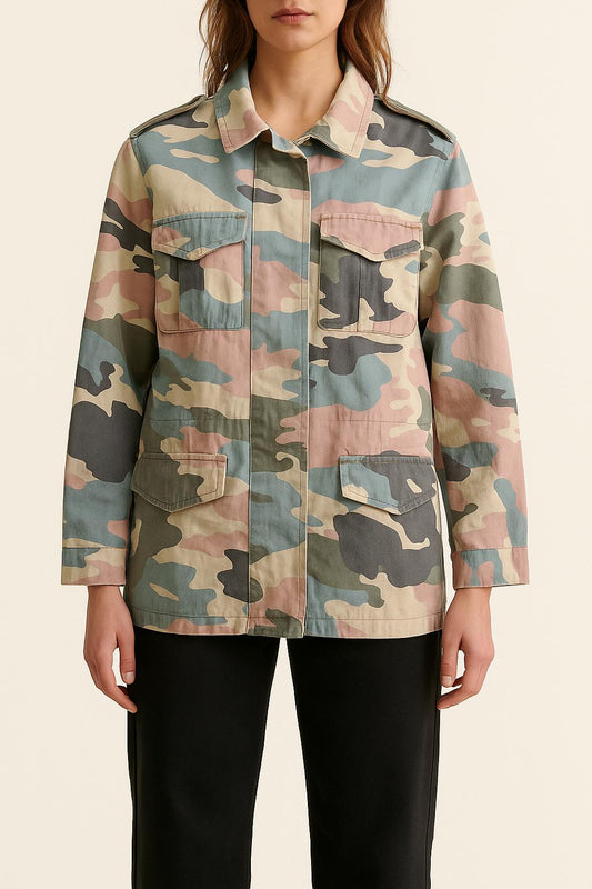 Veste Camouflage Multicolore - Taille XS/34