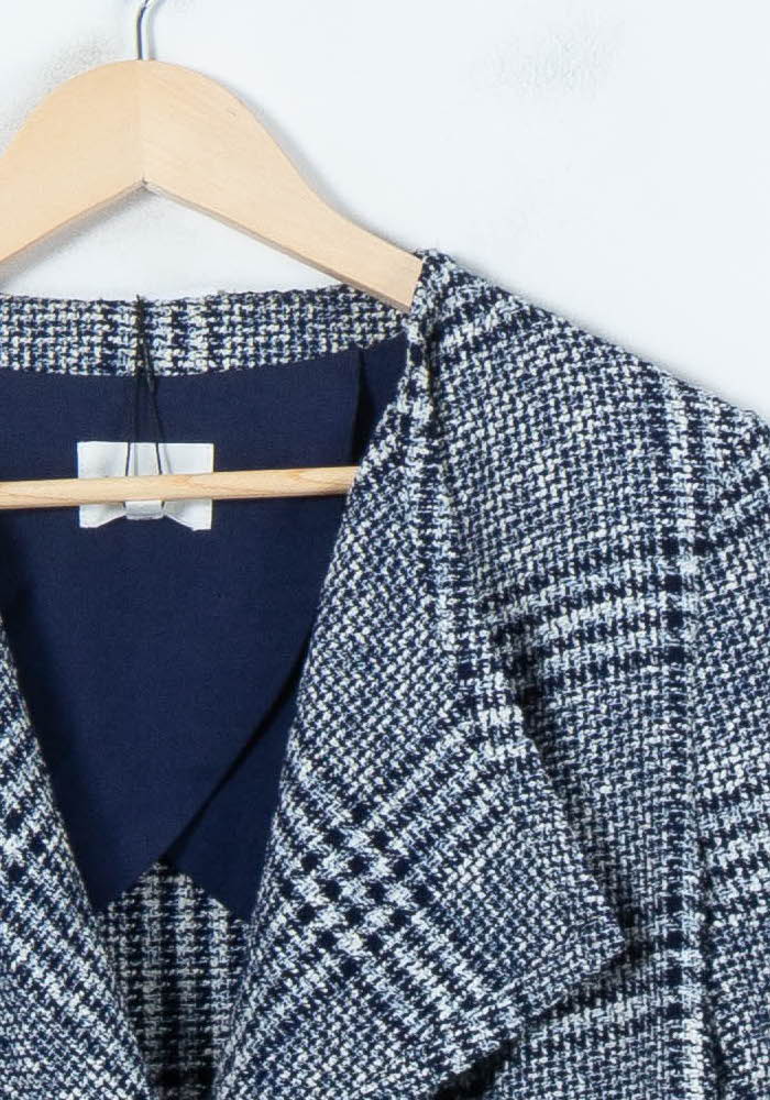 Veste à Carreaux Bleu et Blanc - Taille XL/42
