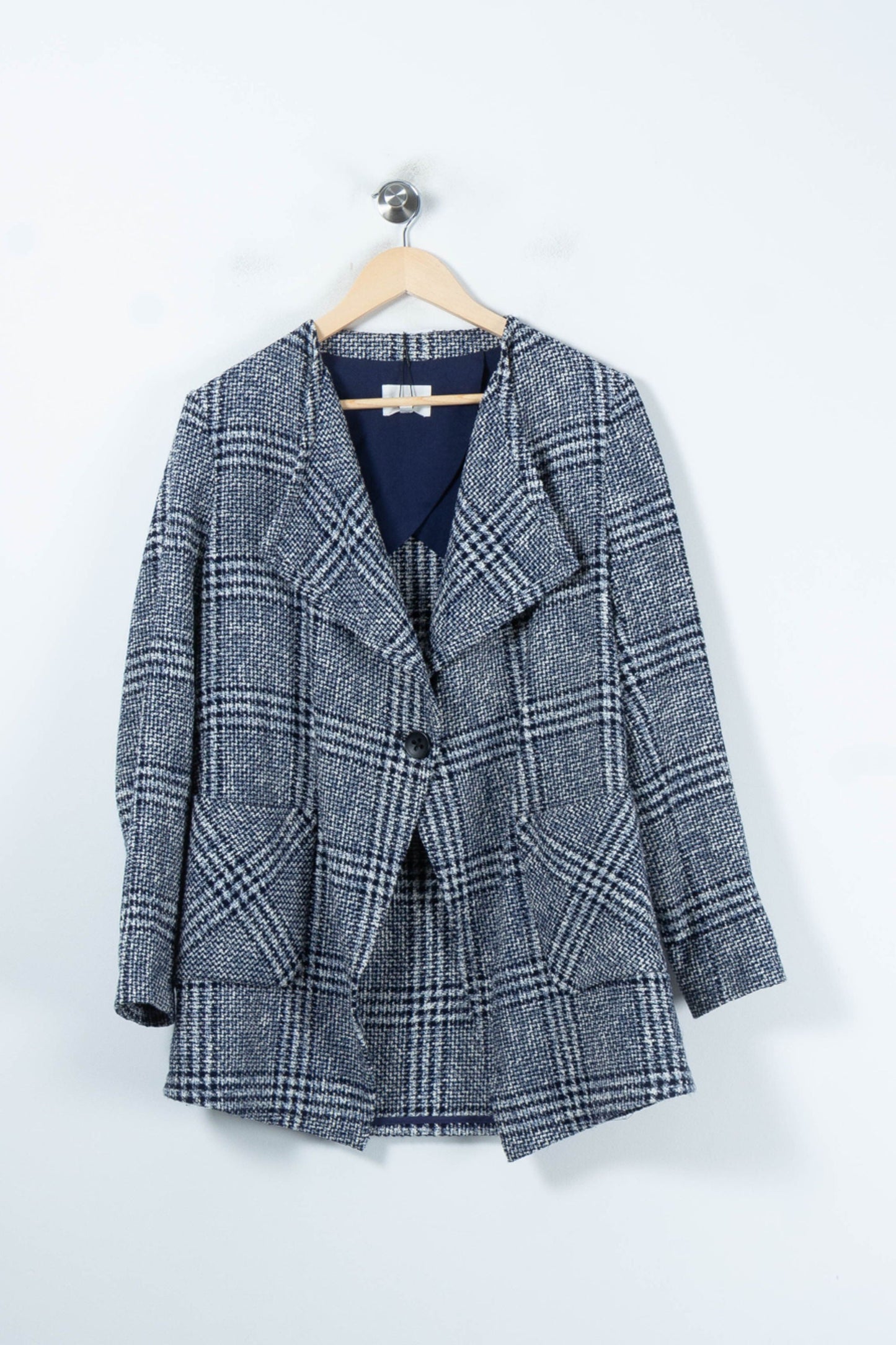 Veste à Carreaux Bleu et Blanc - Taille XL/42