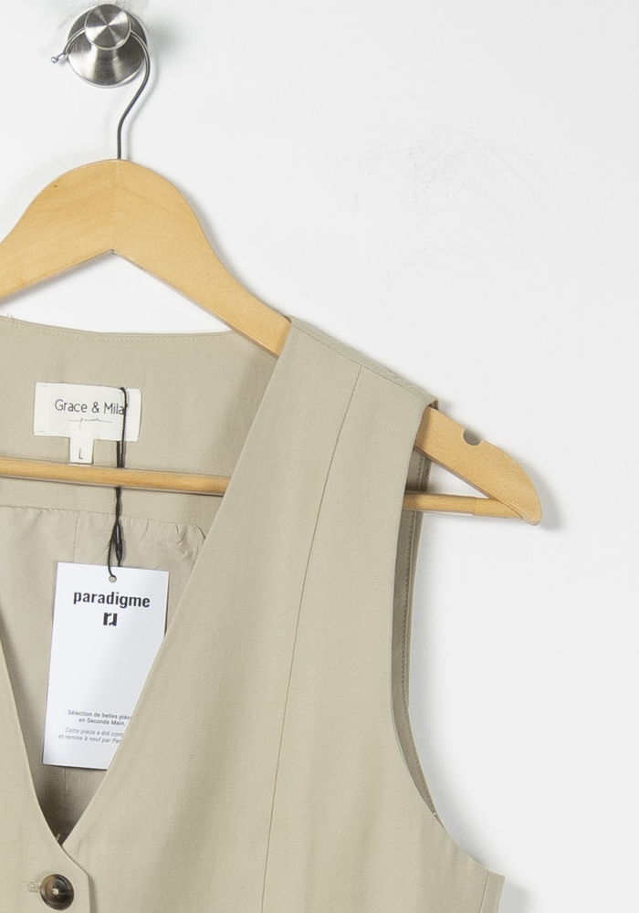 Gilet Beige - Taille L/40