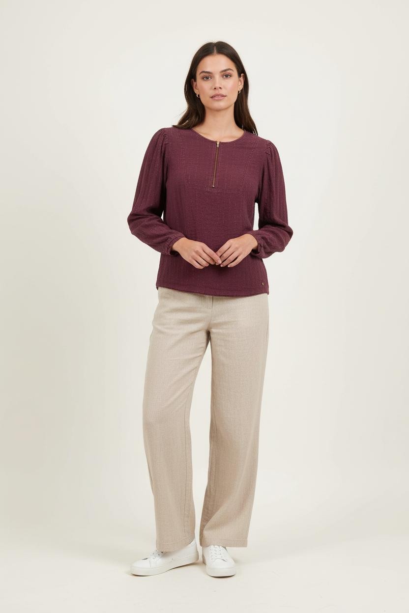 Blouse Bordeaux - Taille S/36