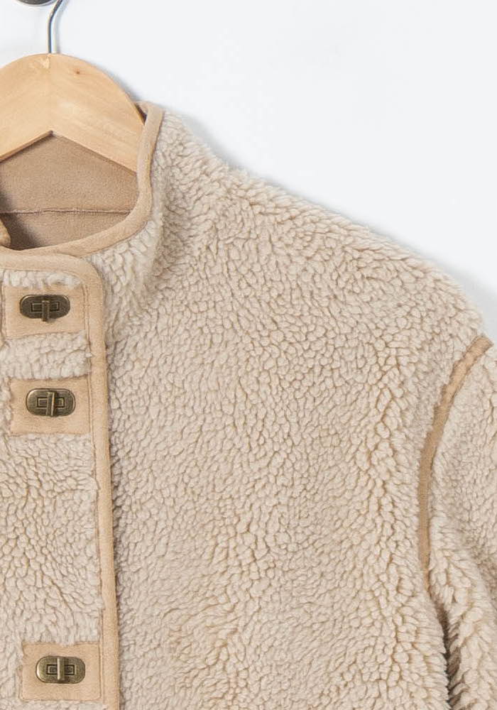 Gilet Sherpa Beige - Taille S/36