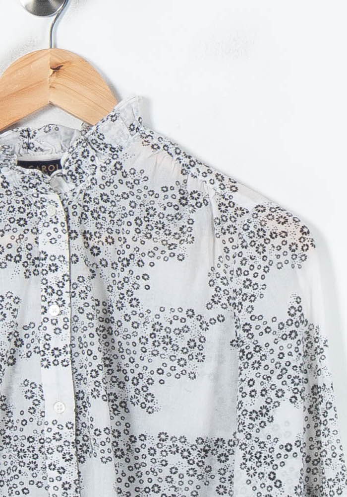 Blouse Blanche et Noire - Taille M/38