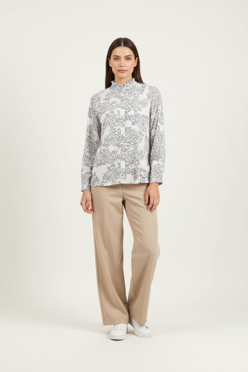 Blouse Blanche et Noire - Taille M/38