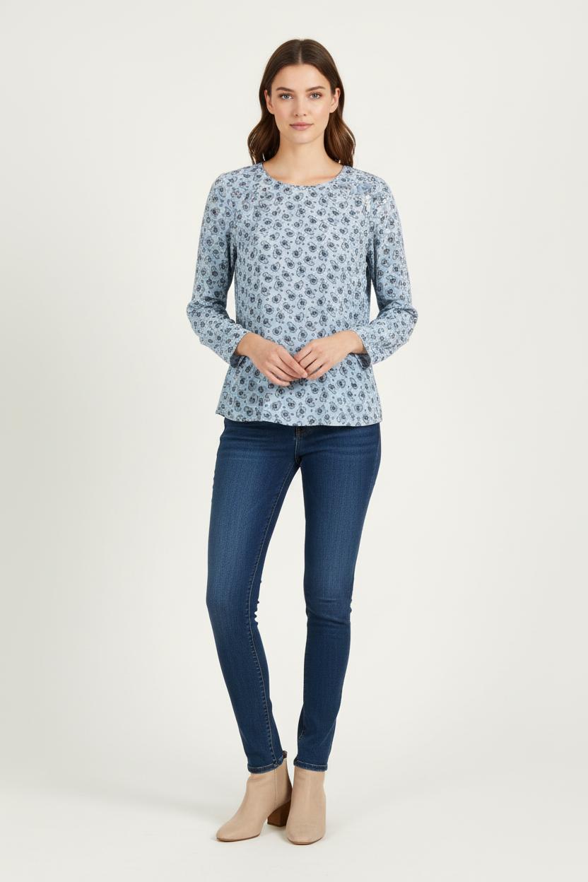 Blouse Bleue - Taille S/36
