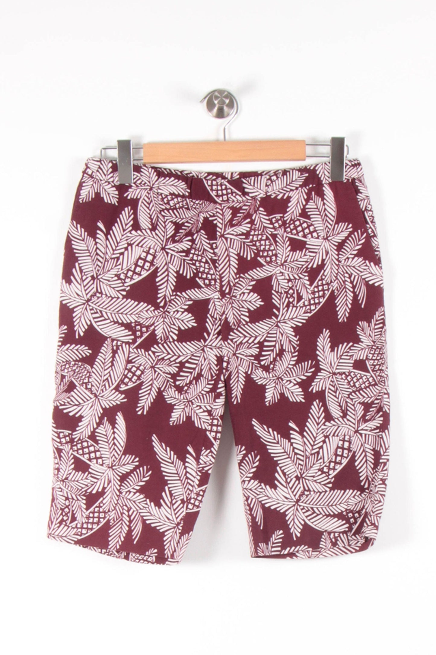 Bermuda Bordeaux et Blanc - Taille M/38