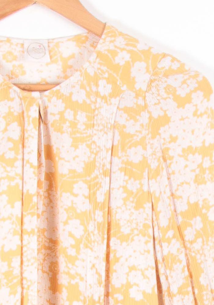 Blouse Jaune et Blanche - Taille XS/34