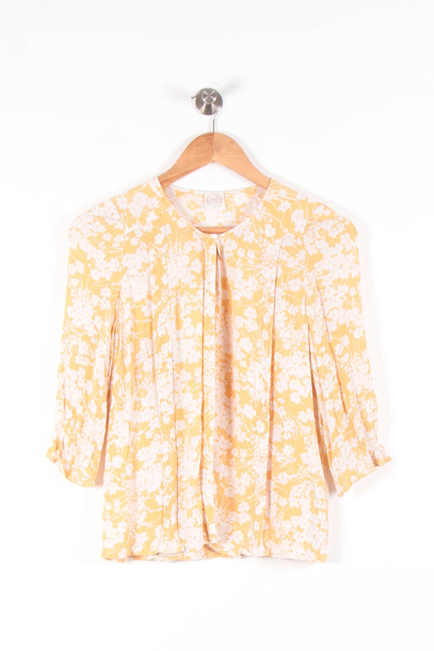 Blouse Jaune et Blanche - Taille XS/34