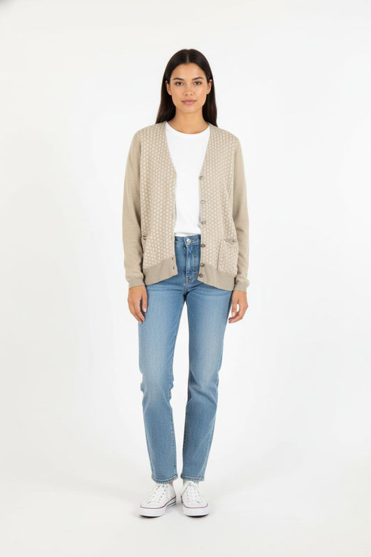 Cardigan Beige - Taille L/40