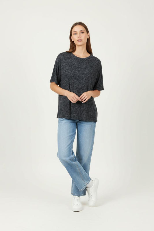 Tee-shirt Noir chiné - Taille L/40