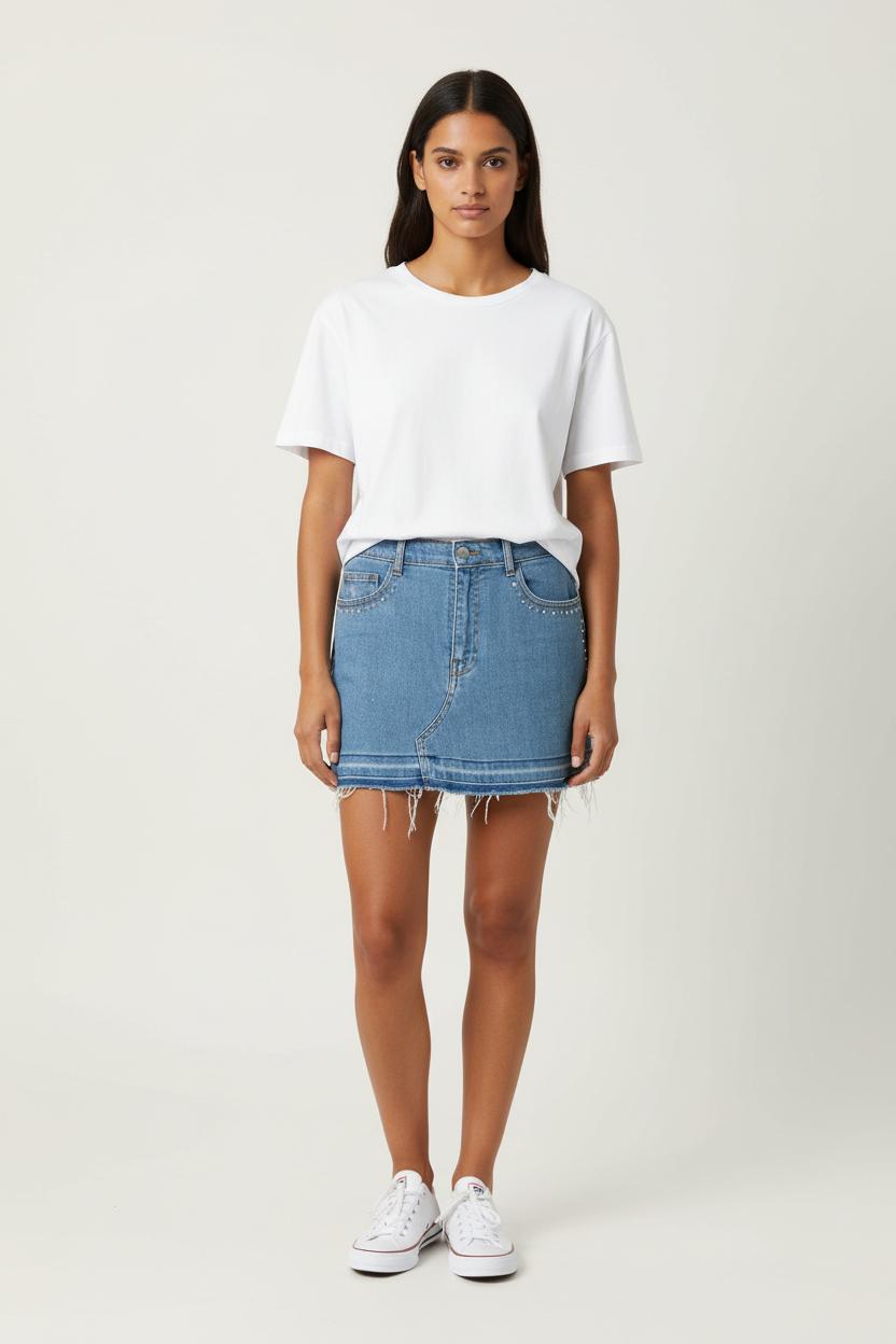 Jupe en Jean Bleue - Taille M/38