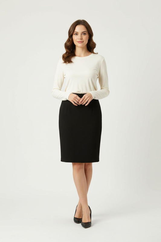 Jupe Droite Noire - Taille L/40