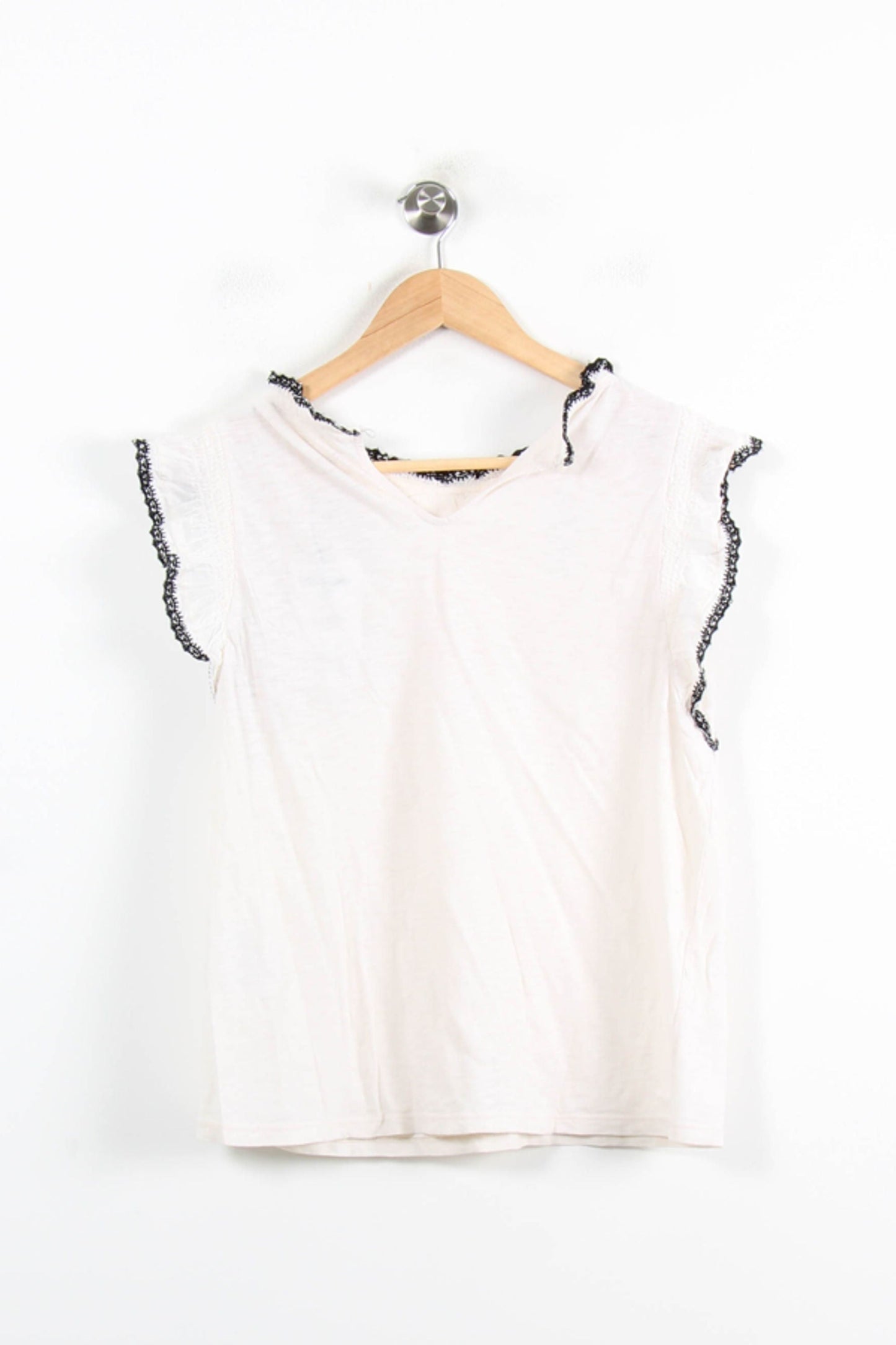 Top Blanc et Noir - Taille S/36