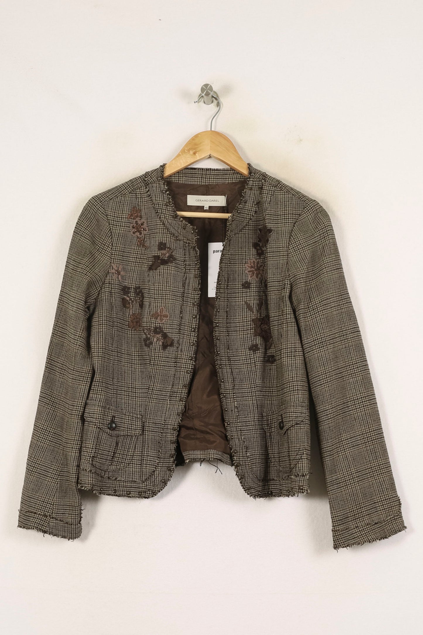 Veste Carreaux Marron - Taille L/40