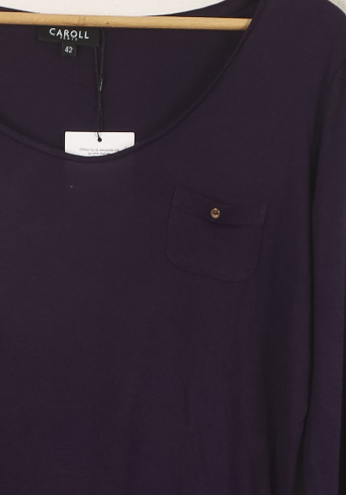 Tee-shirt Manches Longues Violet - Taille XL/42