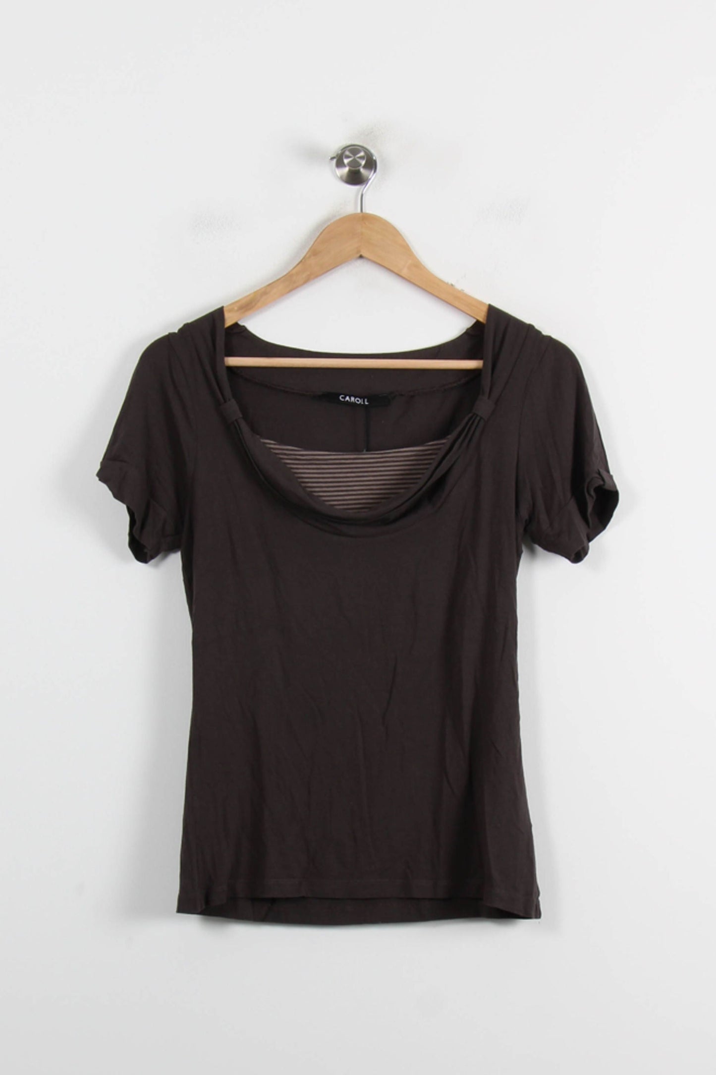 Tee-shirt Marron - Taille S/36