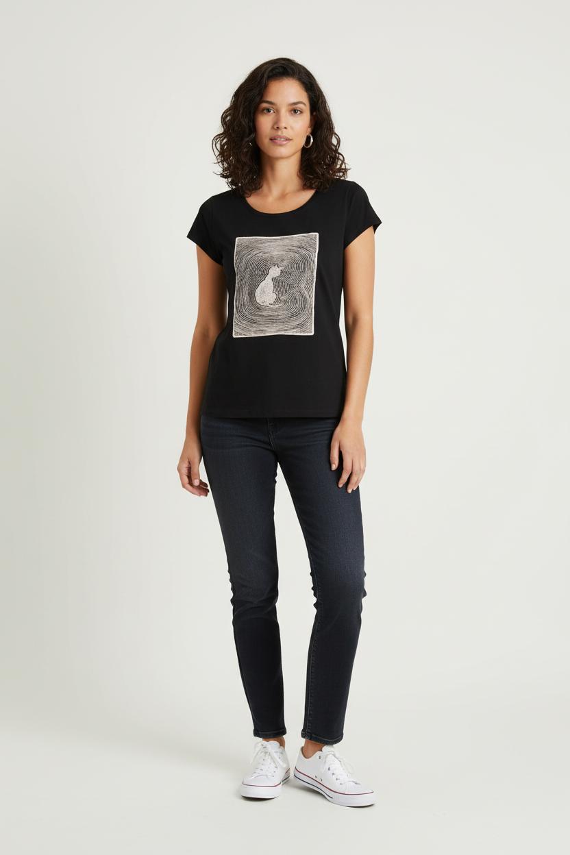 Tee-shirt Noir et Blanc - Taille S/36