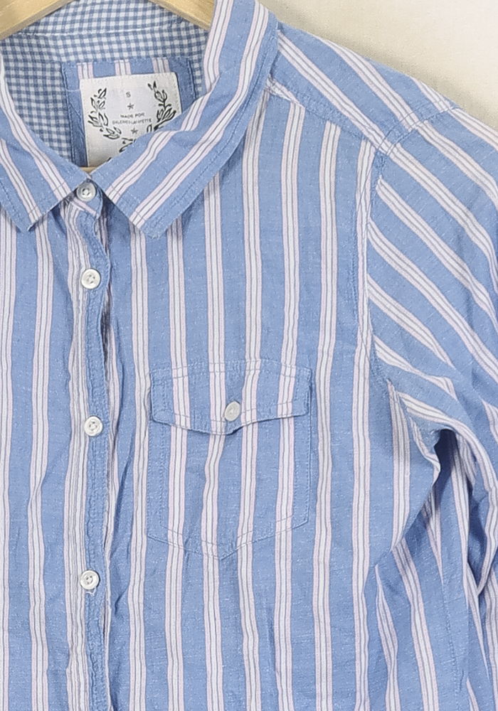 Chemise Rayée Bleue et Blanche - Taille S/36