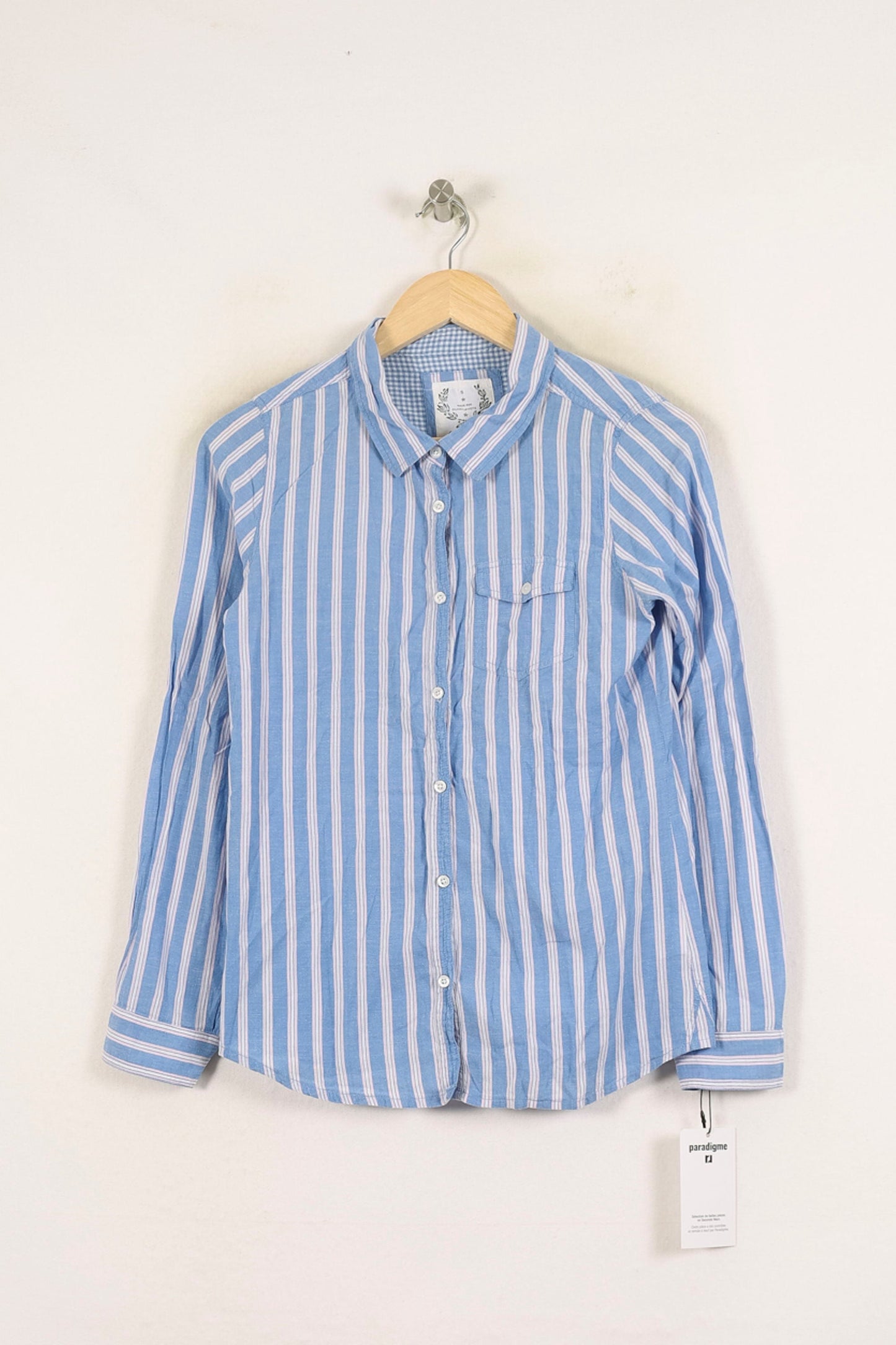 Chemise Rayée Bleue et Blanche - Taille S/36