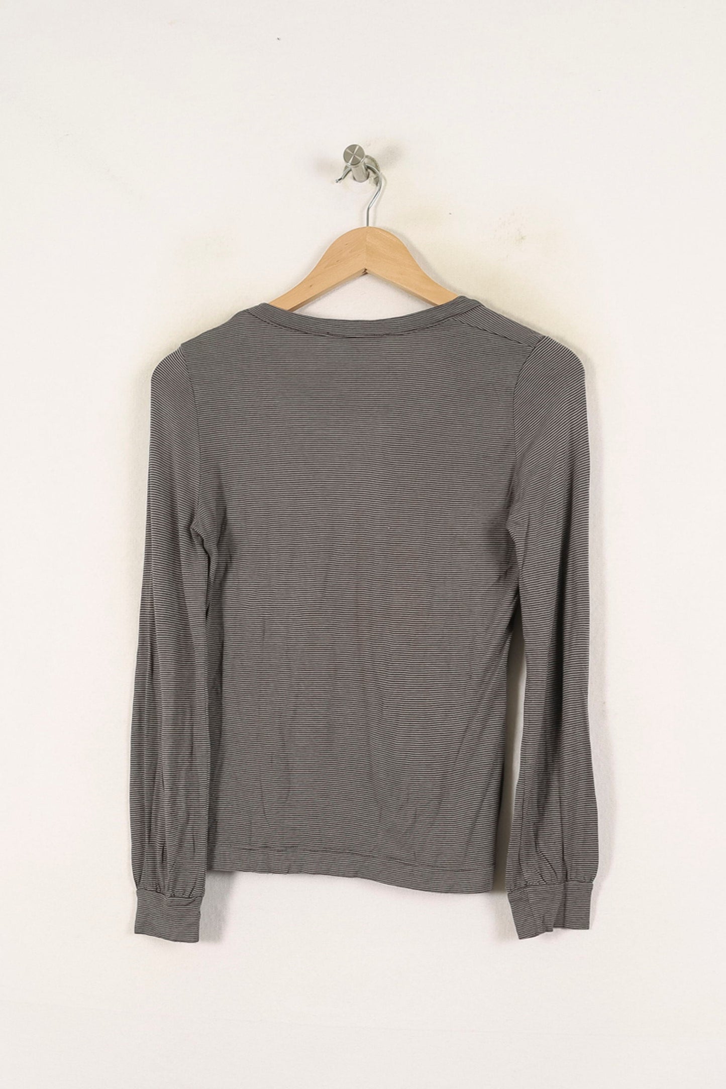 Tee-shirt Manches Longues Gris - Taille S/36