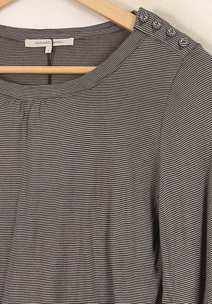 Tee-shirt Manches Longues Gris - Taille S/36