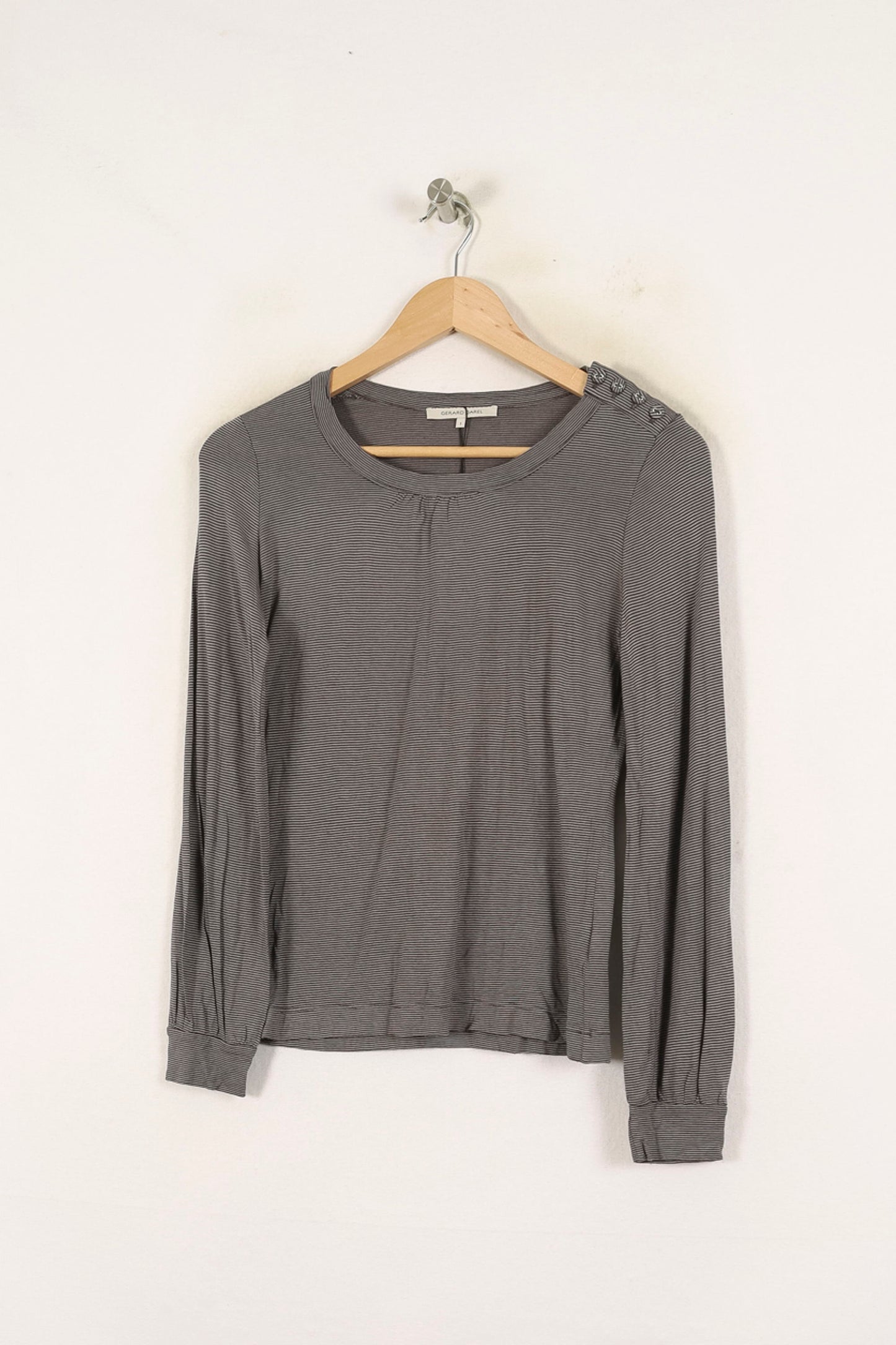 Tee-shirt Manches Longues Gris - Taille S/36