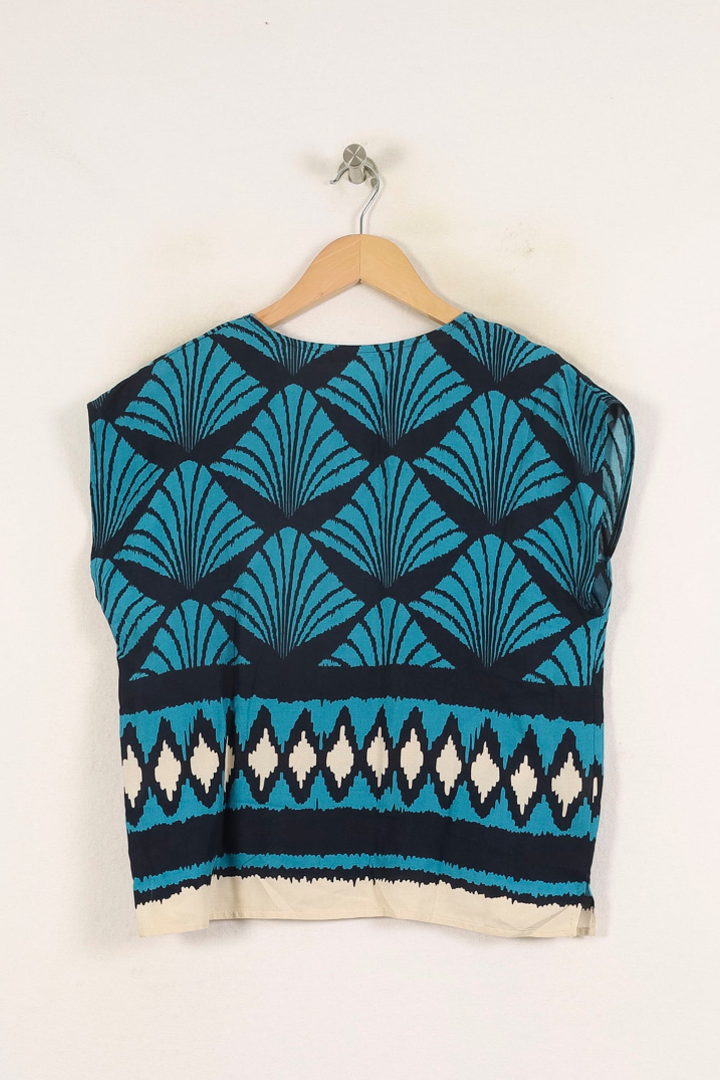 Blouse Bleue et Blanche - Taille S/36