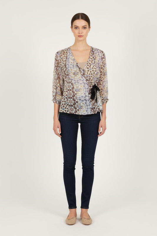 Blouse multicolore - Taille M/38