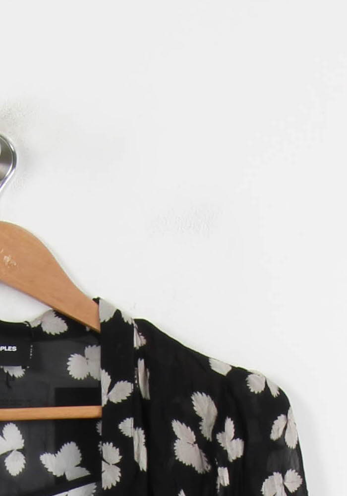 Robe Midi Noire et Blanche - Taille S/36