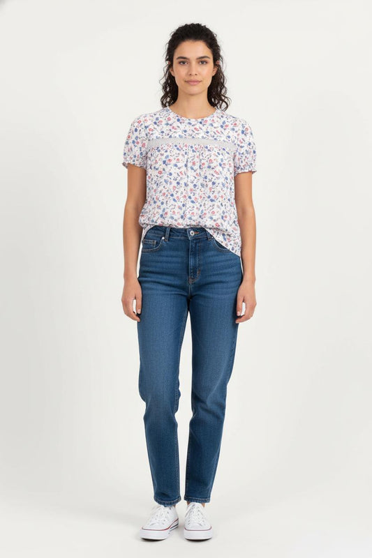 Blouse Fleurie Multicolore - Taille S/36