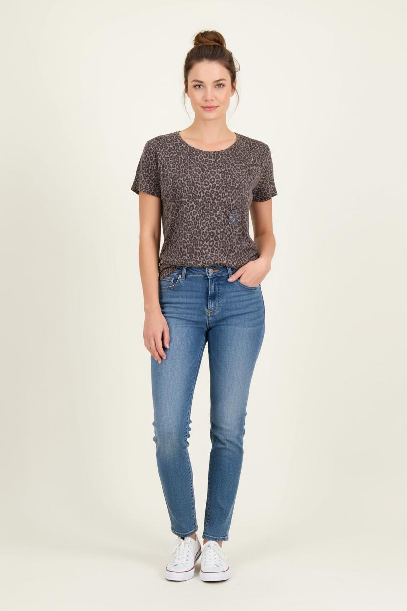 Tee-shirt Marron et Noir - Taille XXL/44