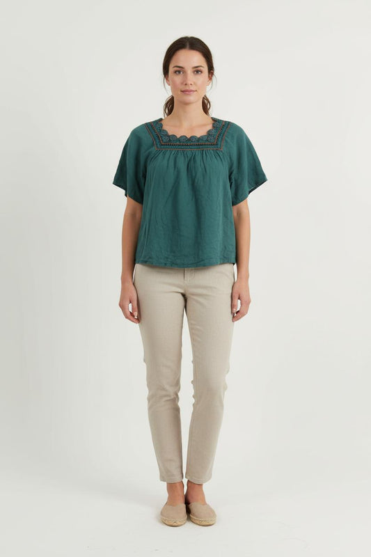 Blouse Verte - Taille XS/34