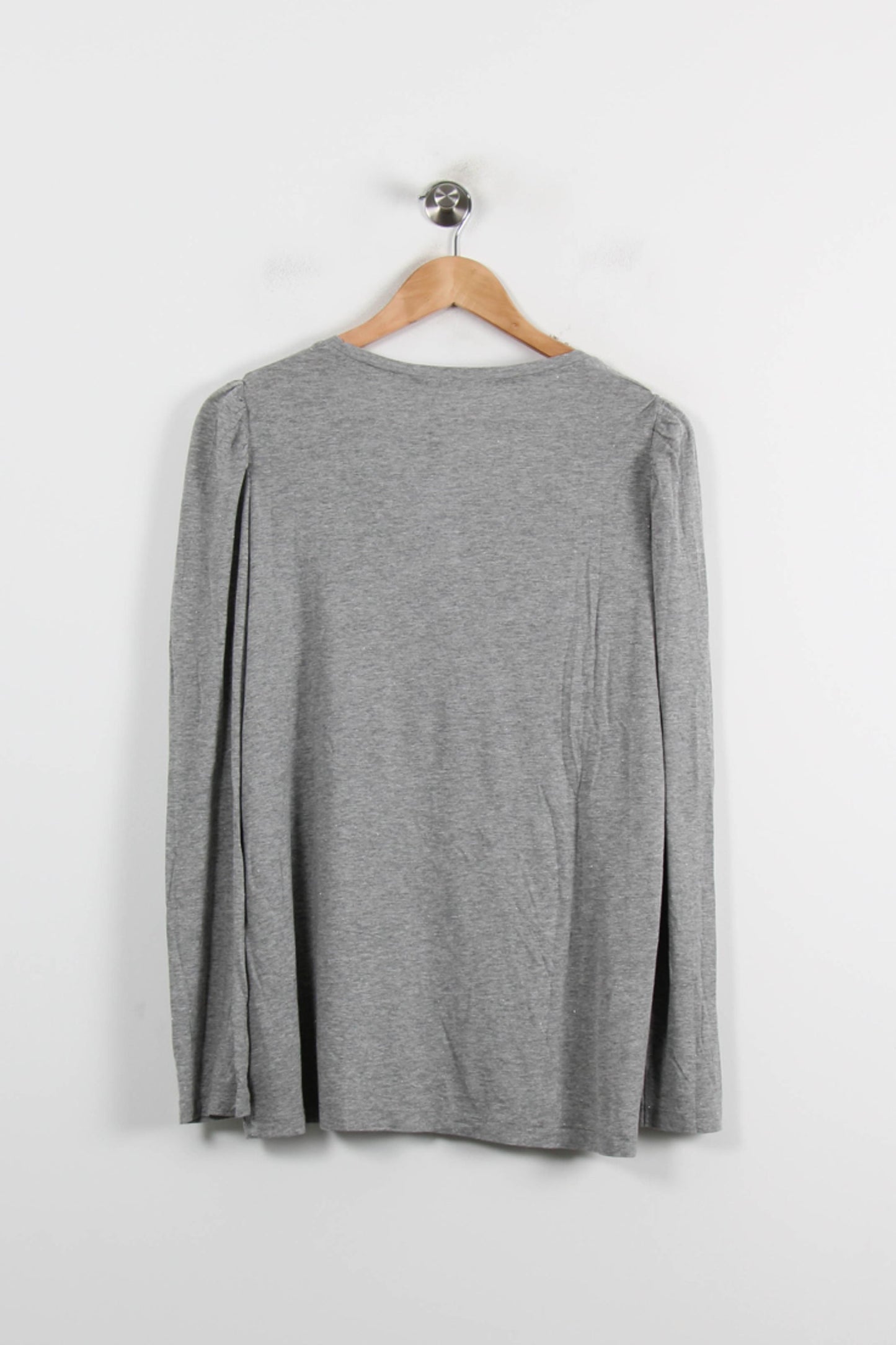 Tee-shirt Manches Longues Gris - Taille XL/42