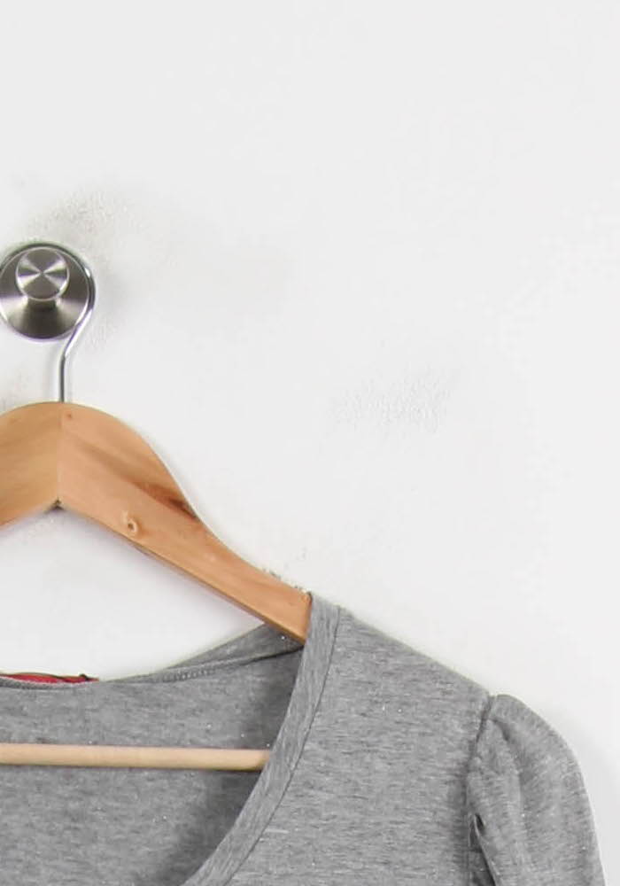 Tee-shirt Manches Longues Gris - Taille XL/42