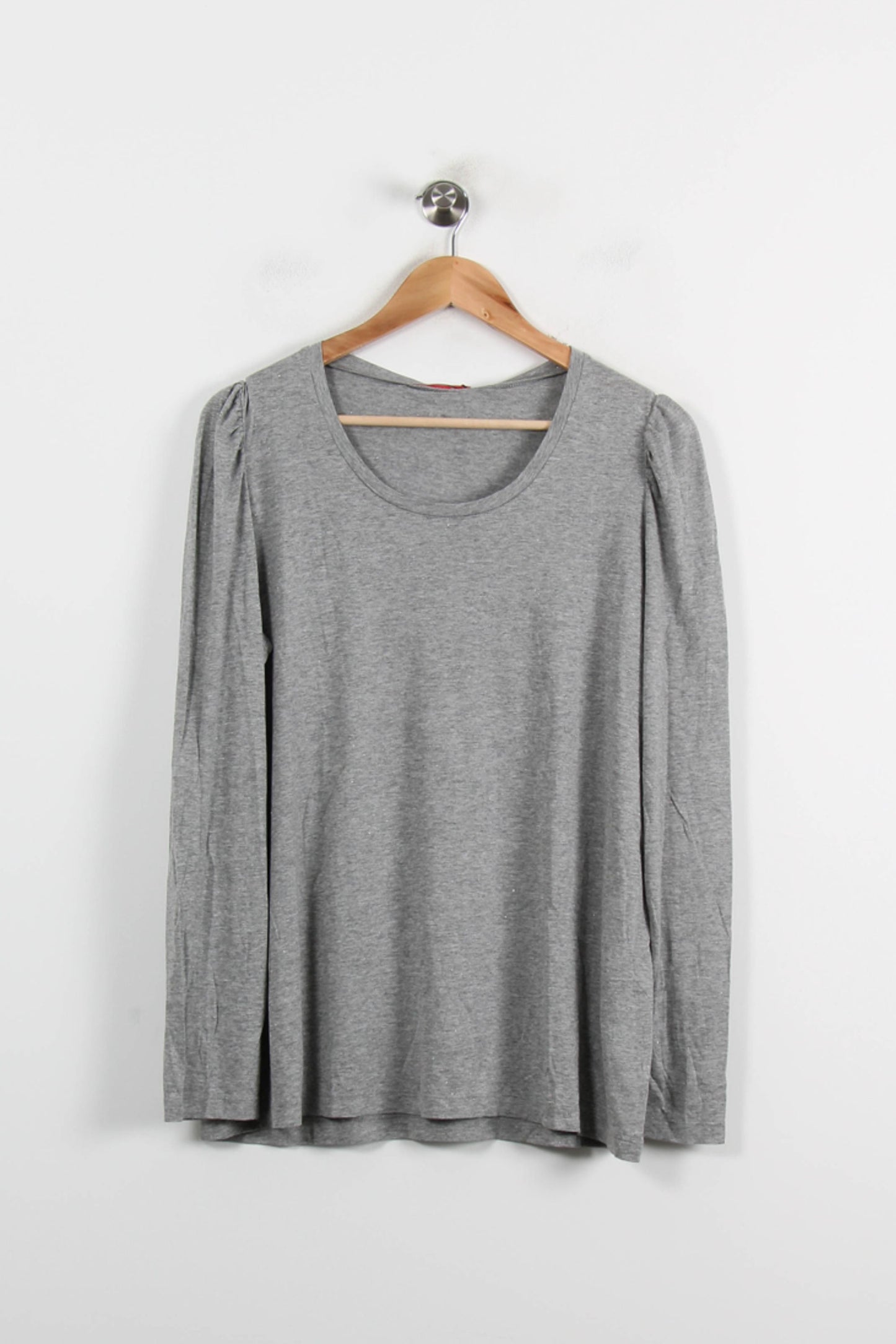 Tee-shirt Manches Longues Gris - Taille XL/42