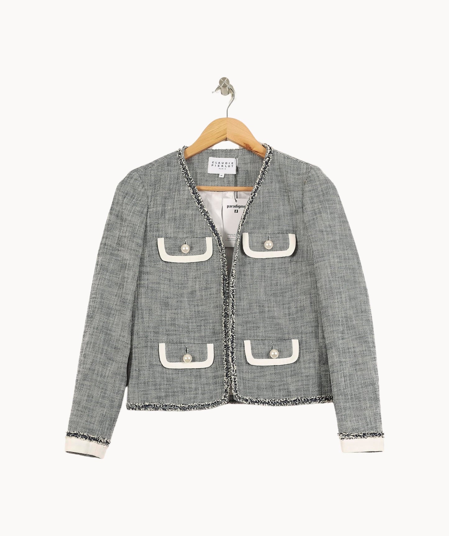 Veste Grise et Blanche - Taille XS/34