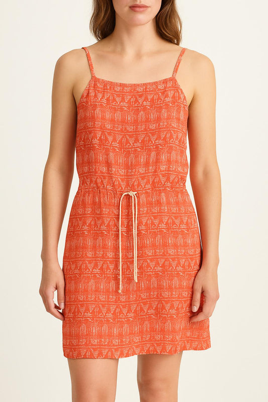 Robe courte rouge et blanche - Taille XS/34