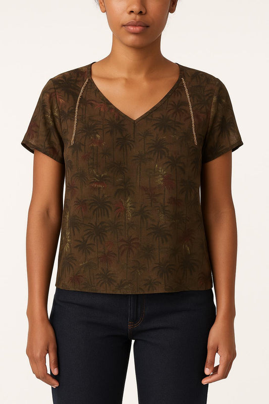 Blouse Multicolore - Taille M/38