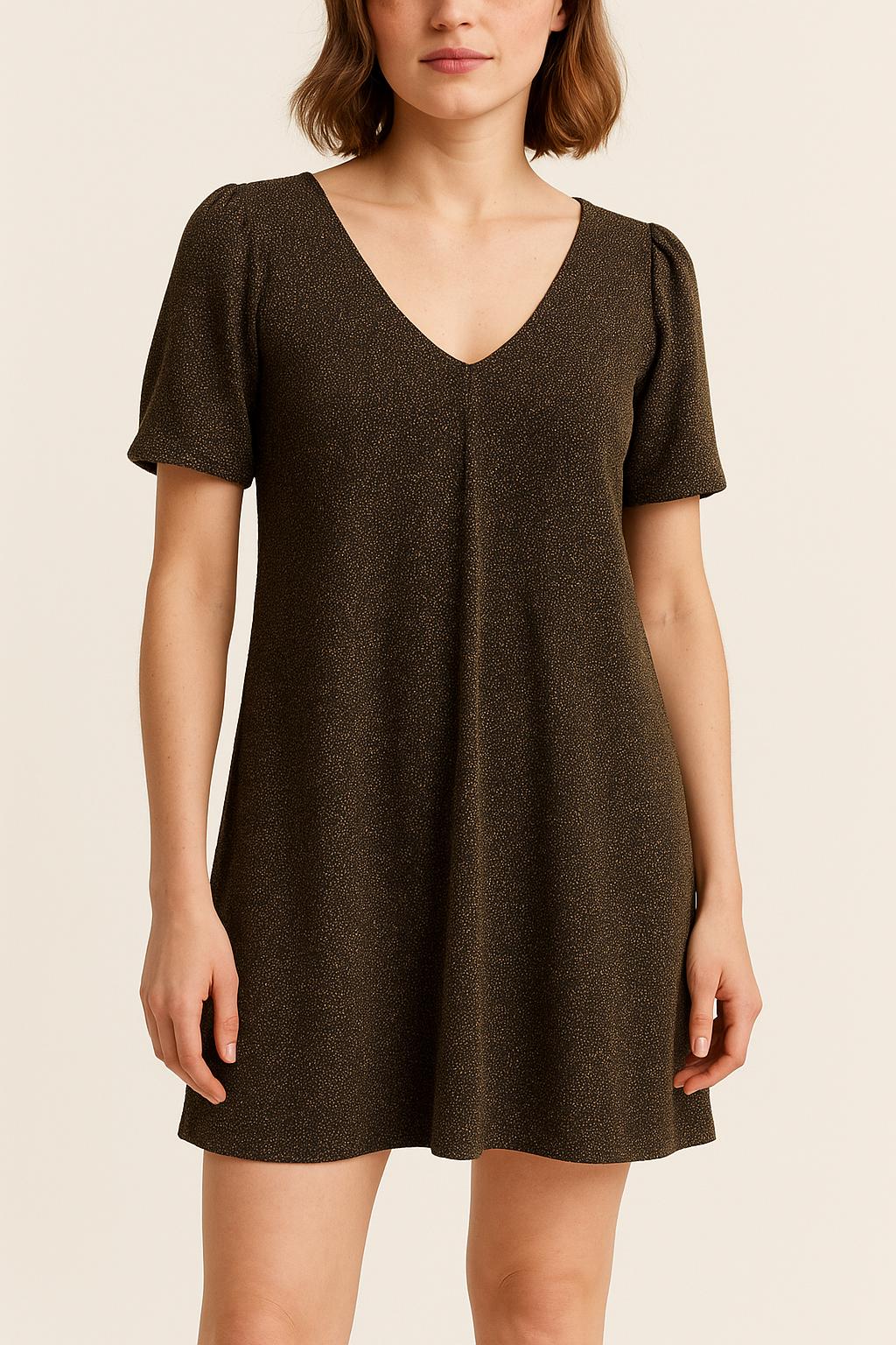 Robe Courte Dorée - Taille S/36