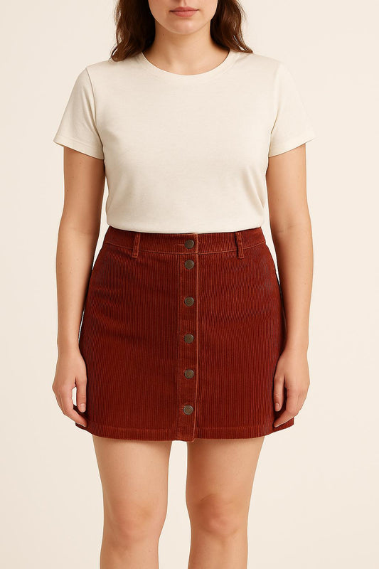 Jupe Courte Orange - Taille L/40