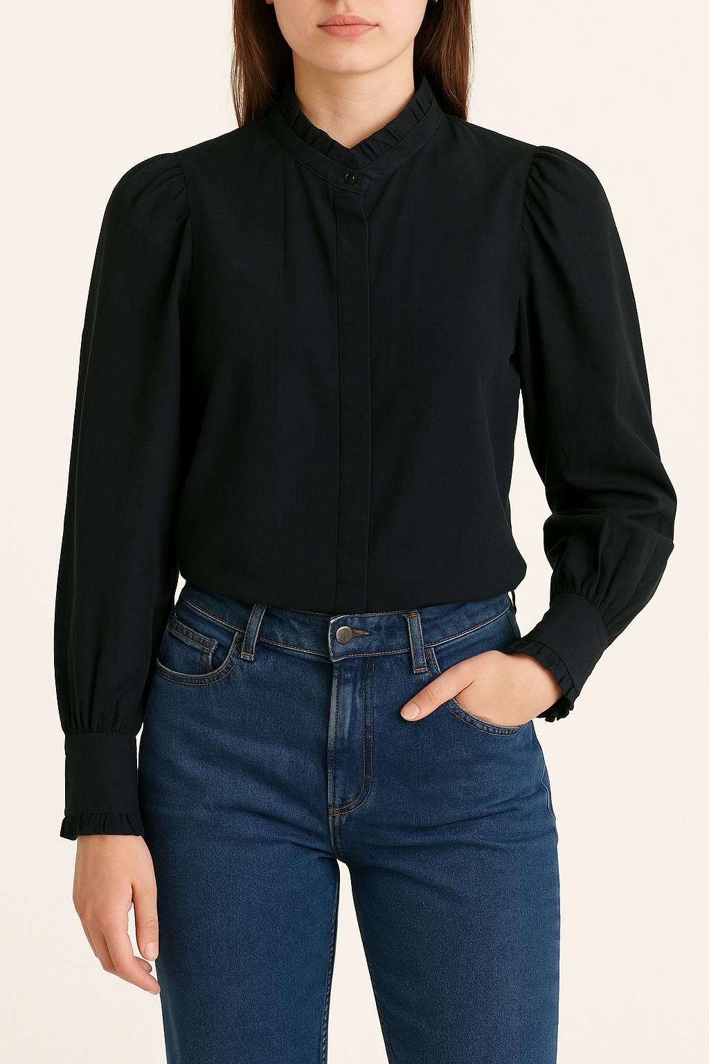 Blouse Noire - Taille S/36