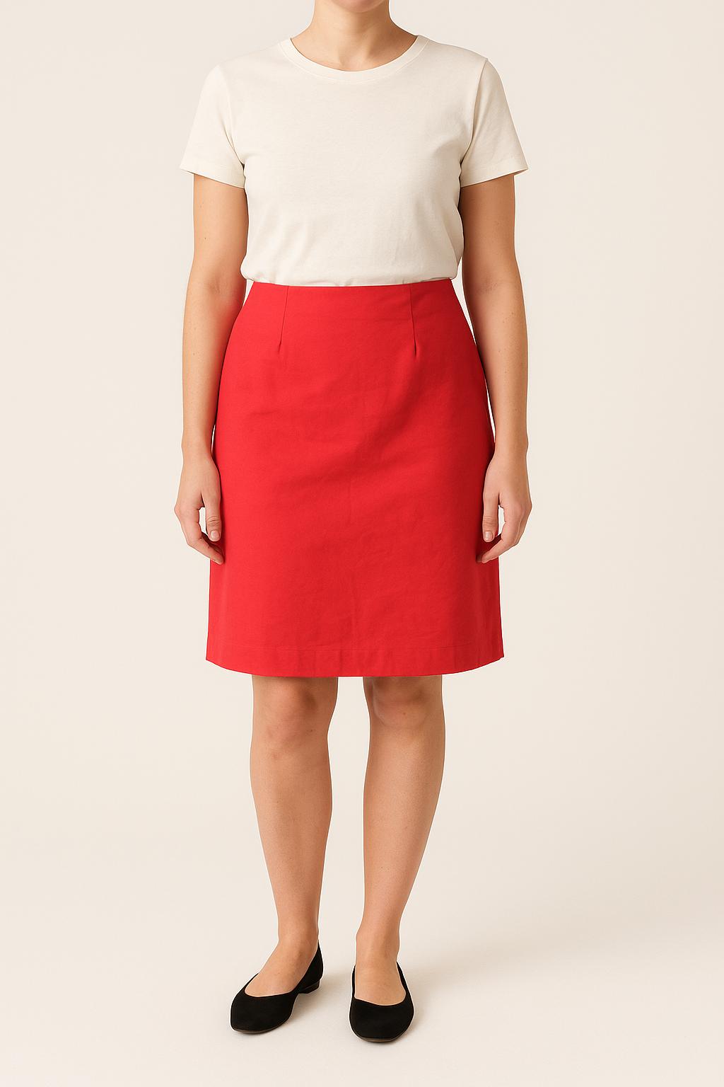 Jupe Droite Orange - Taille L/40