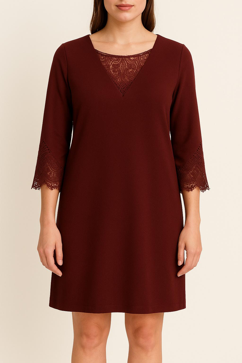 Robe Droite Bordeaux - Taille M/38