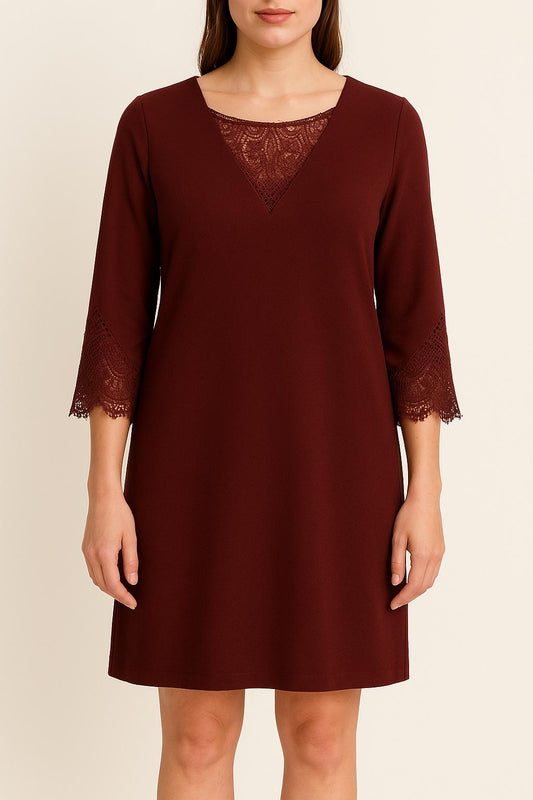 Robe Droite Bordeaux - Taille M/38