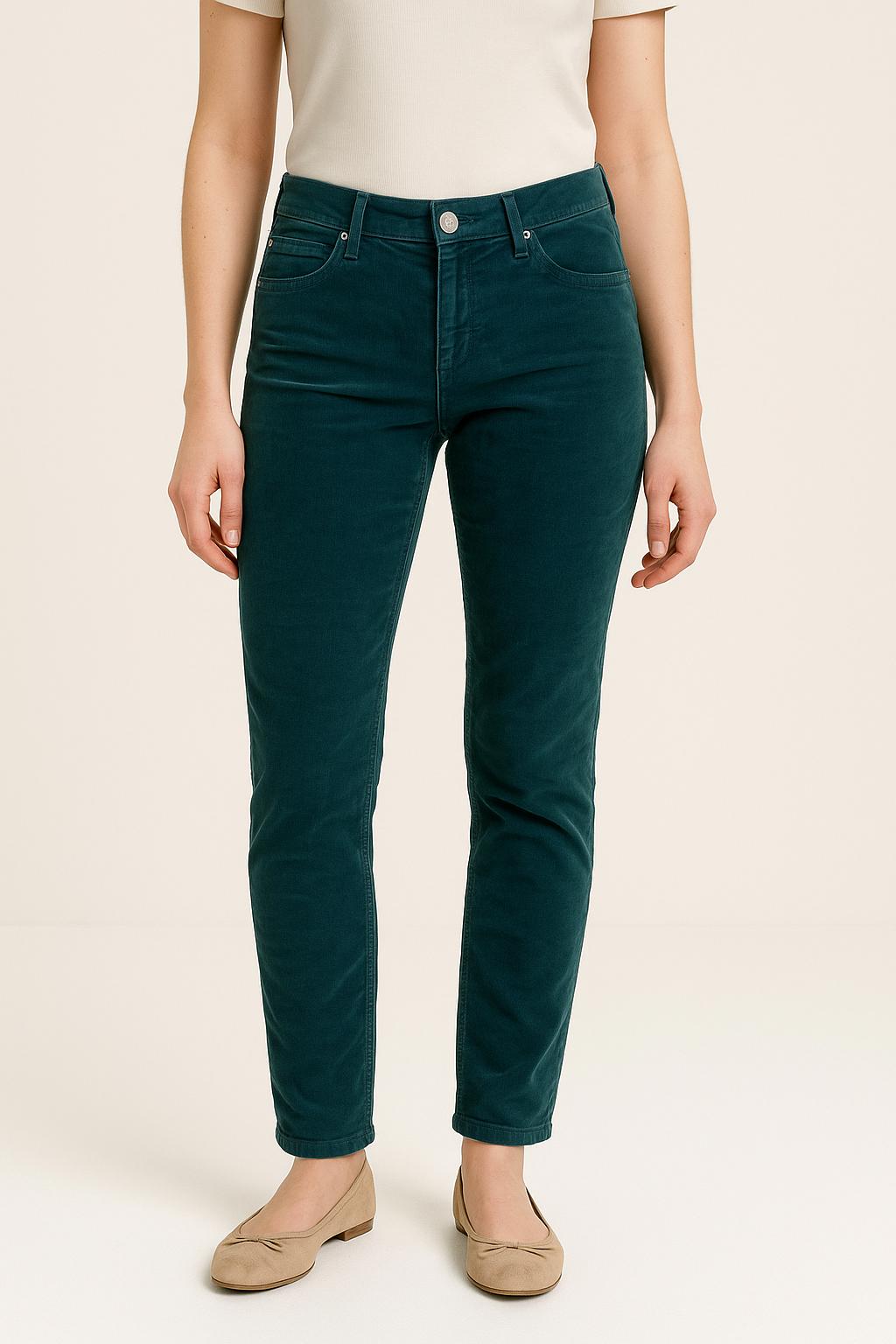 Pantalon Velours Bleu - Taille XS/34